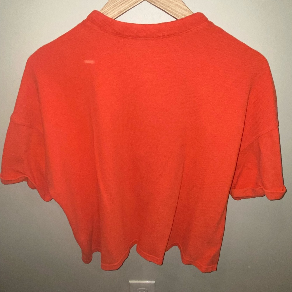 Universal Thread Red Knit Henley Button Accent Sh… - image 3